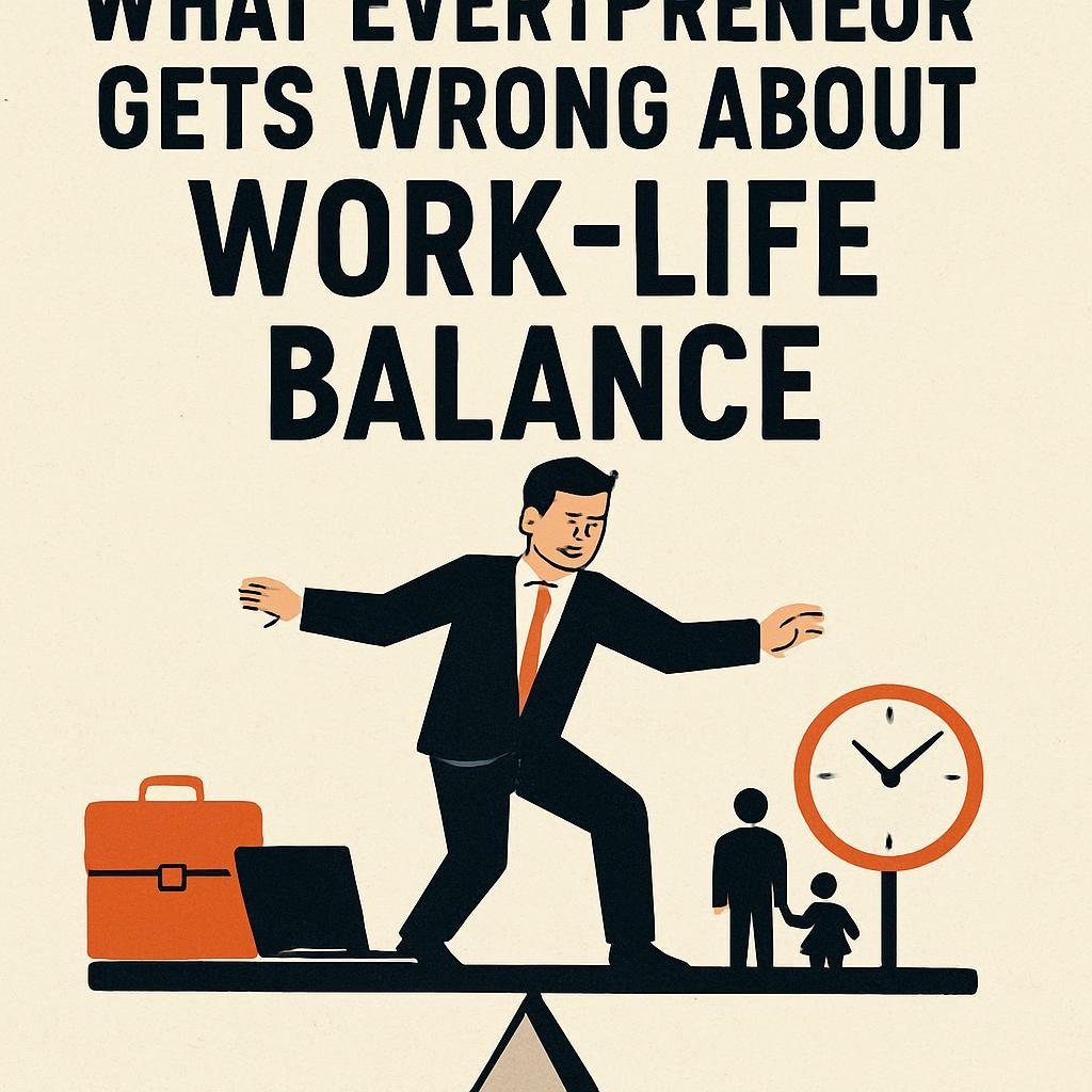 What Every Entrepreneur Gets Wrong About Work-Life Balance