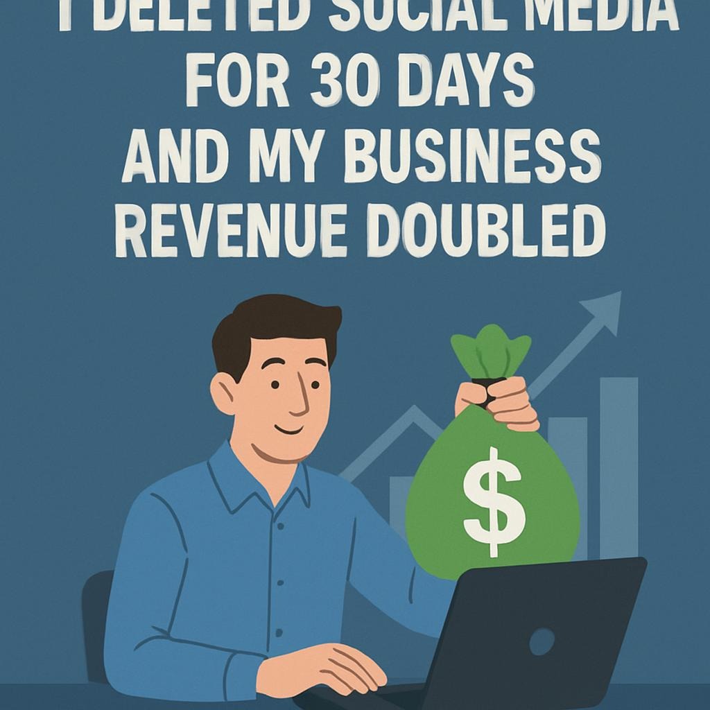 I Deleted Social Media for 30 Days and My Business Revenue Doubled