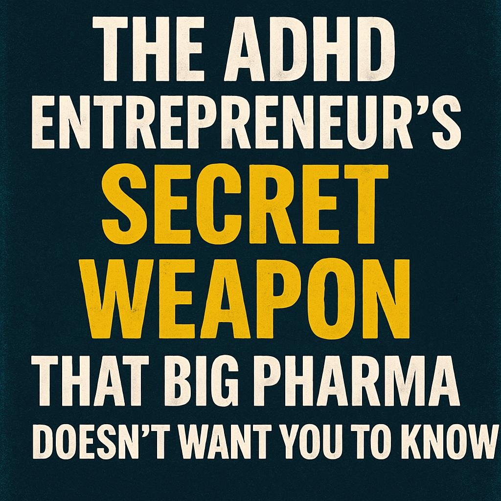 The ADHD Entrepreneur’s Secret Weapon That Big Pharma Doesn’t Want You to Know