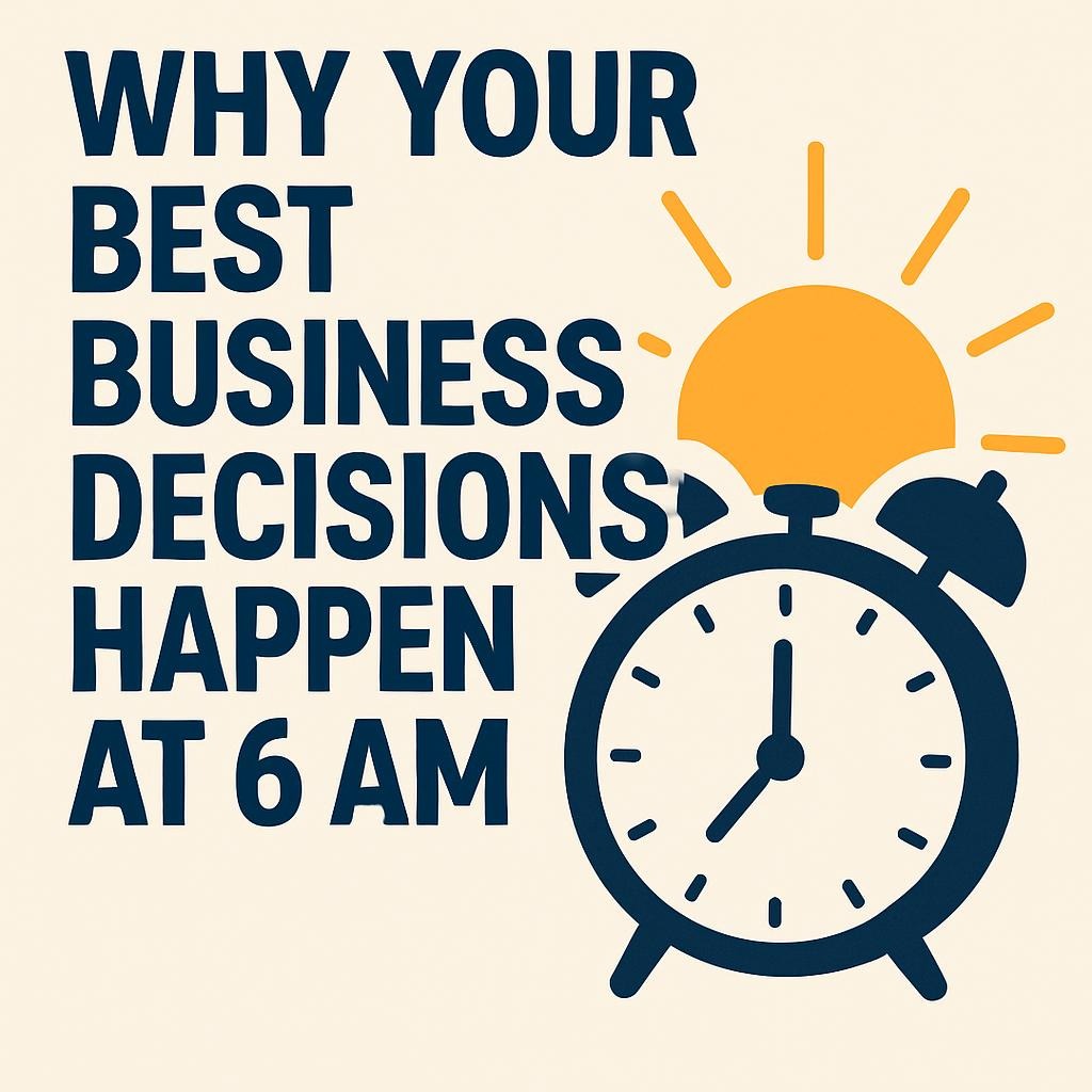 Why Your Best Business Decisions Happen at 6 AM